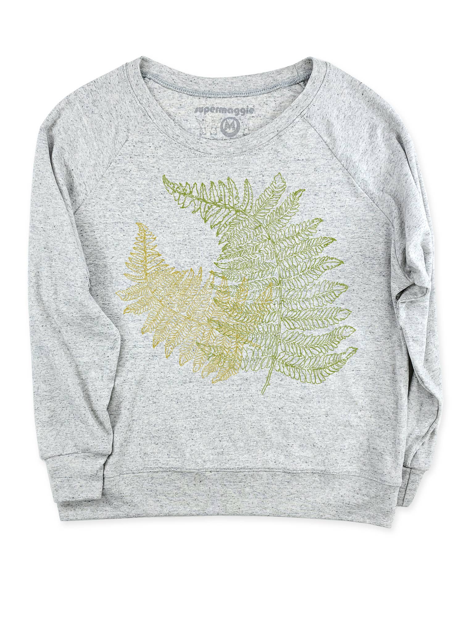 Supermaggie @ Faire - Wholesale Graphic Sweatshirt - Women's - Ferns Pia Tri Blend Pullover1