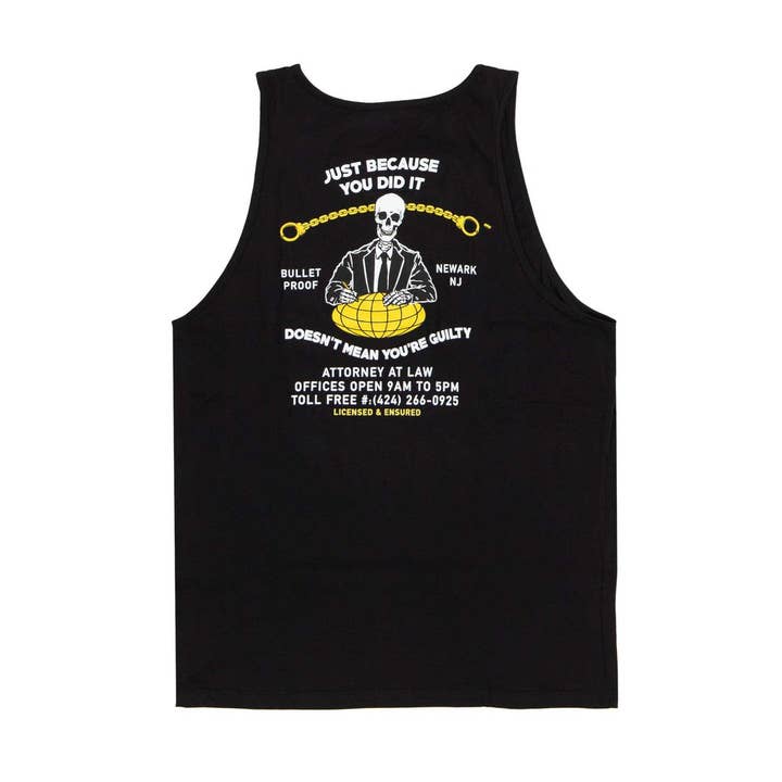 Not Guilty Black Tank Top for wholesale by Open925