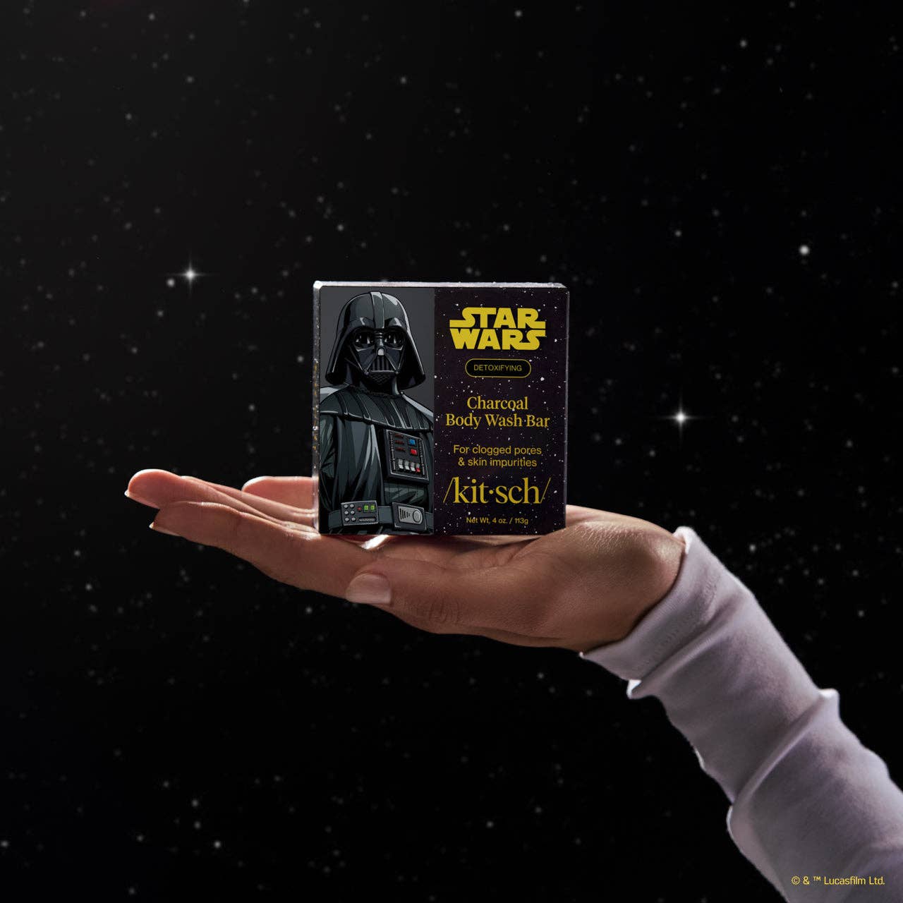 KITSCH - Wholesale Zeepblok - Star Wars™ & Kitsch Charcoal Detoxifying Solid Body Wash - Darth Detox3