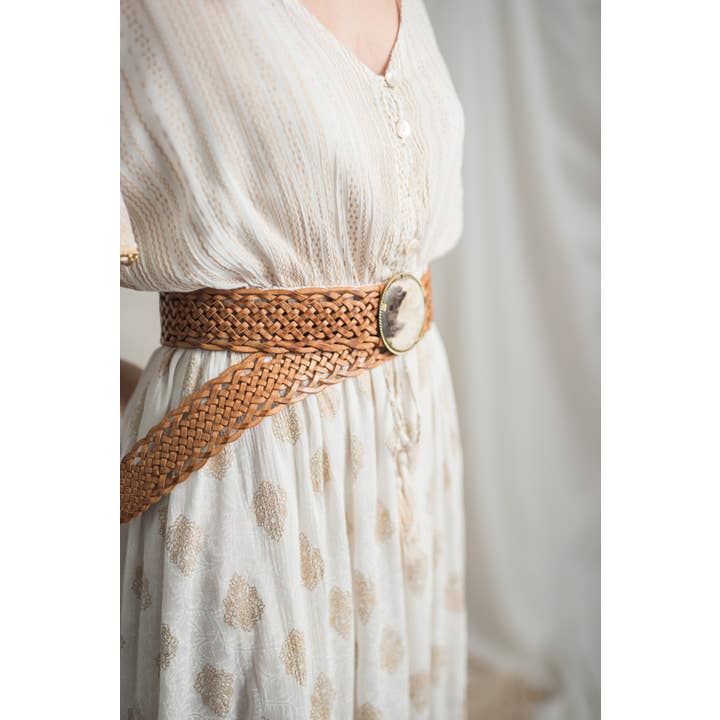 Lula Natura - Wholesale Belt - Women's - PLUTON BROWN LEATHER BELT5