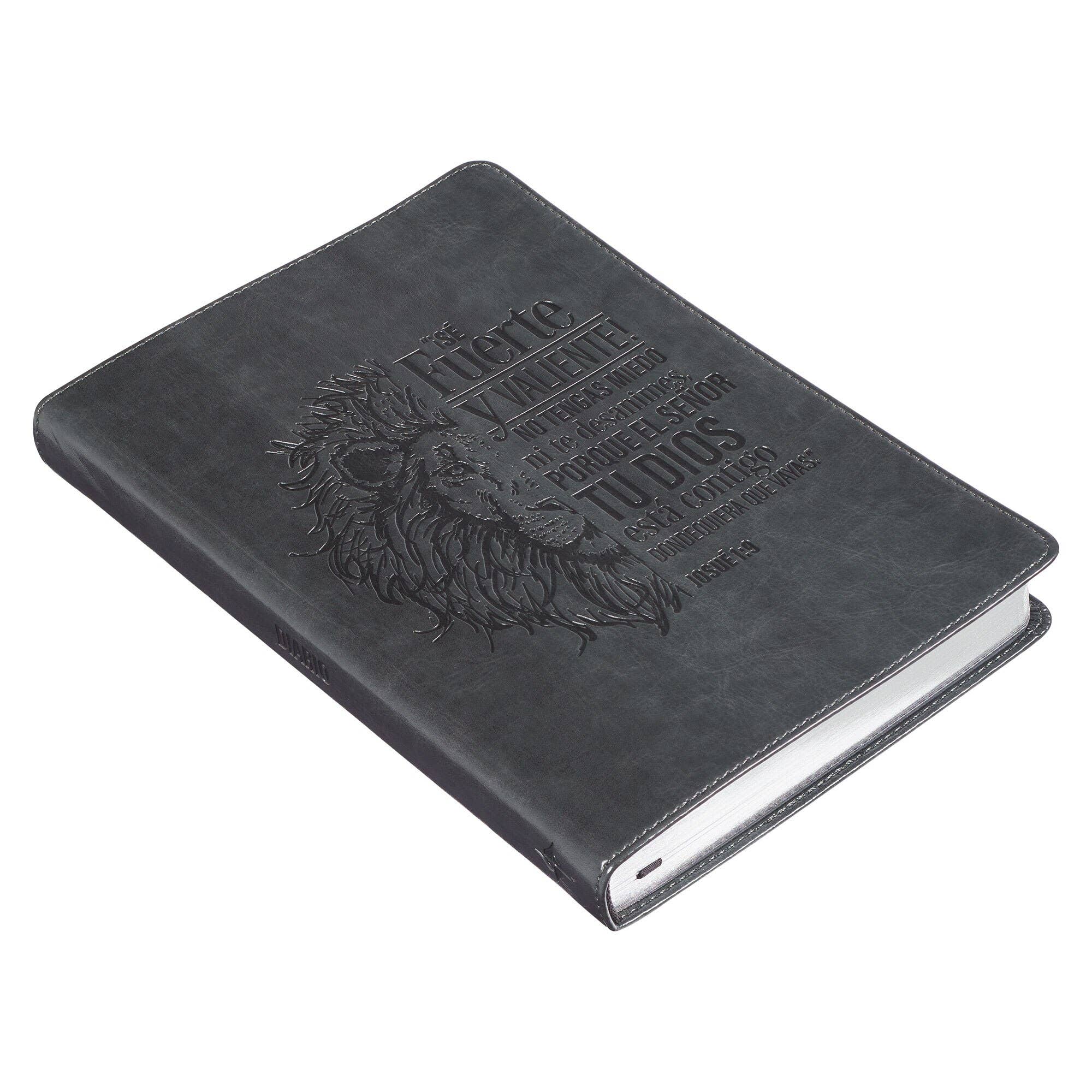 Christian Art Gifts - Vente Journal intime - Diario Clásico Cierre Gris Sé Fuerte José 1:91