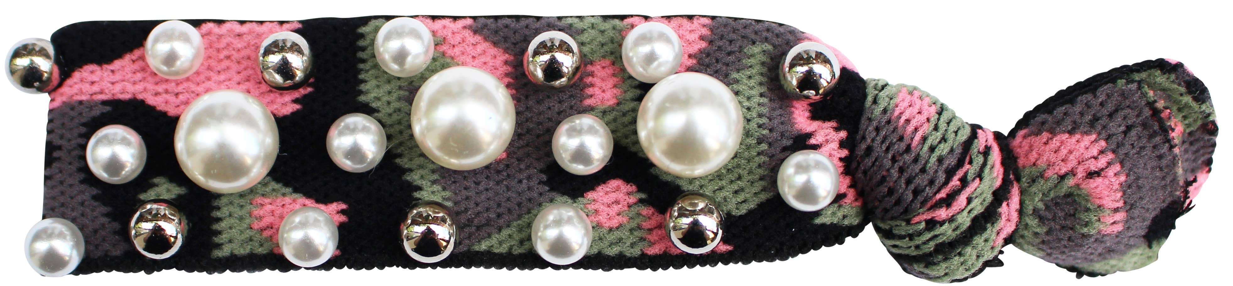 Gemelli – Engroshandel Hårbånd - Dame – Perle Stud Hair Tie6