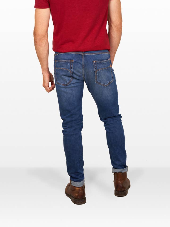 D-Srider Used Slim Fit Jeans for wholesale by Skull Rider