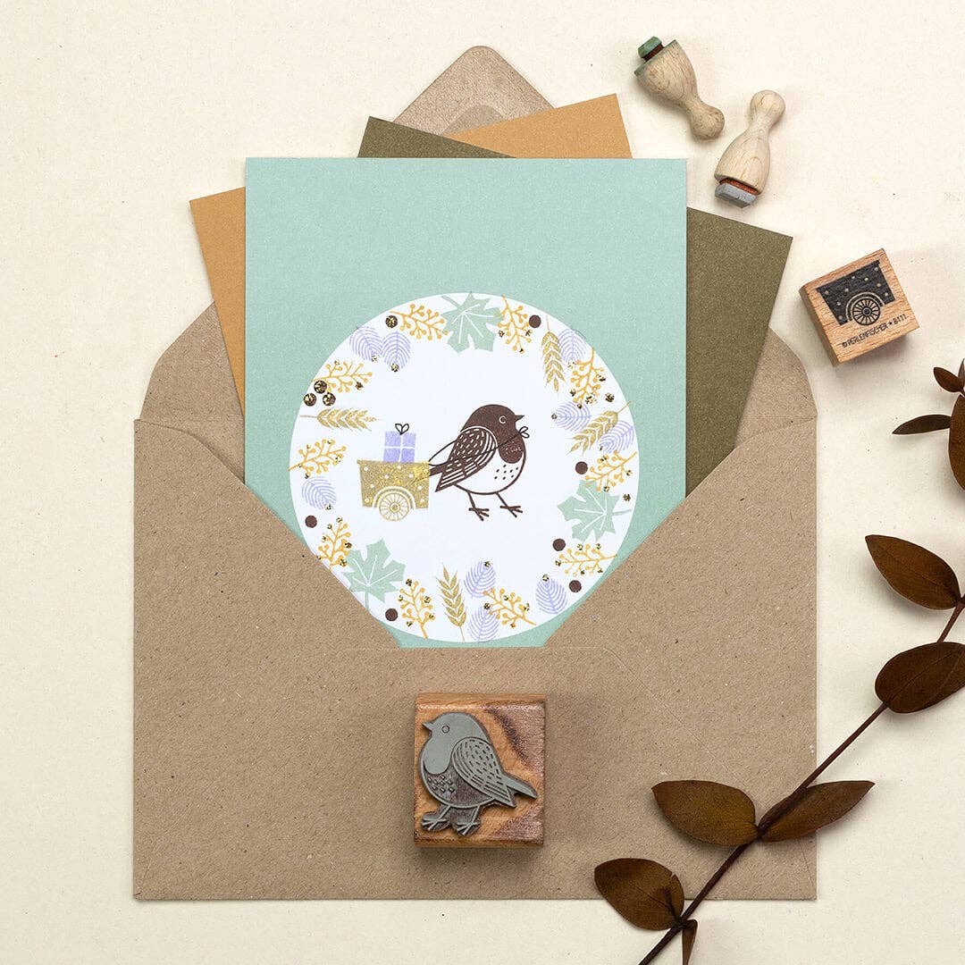 Perlenfischer - Wholesale Rubber/Decorative Stamp - 5x Stamp | Bicycle Trailer4