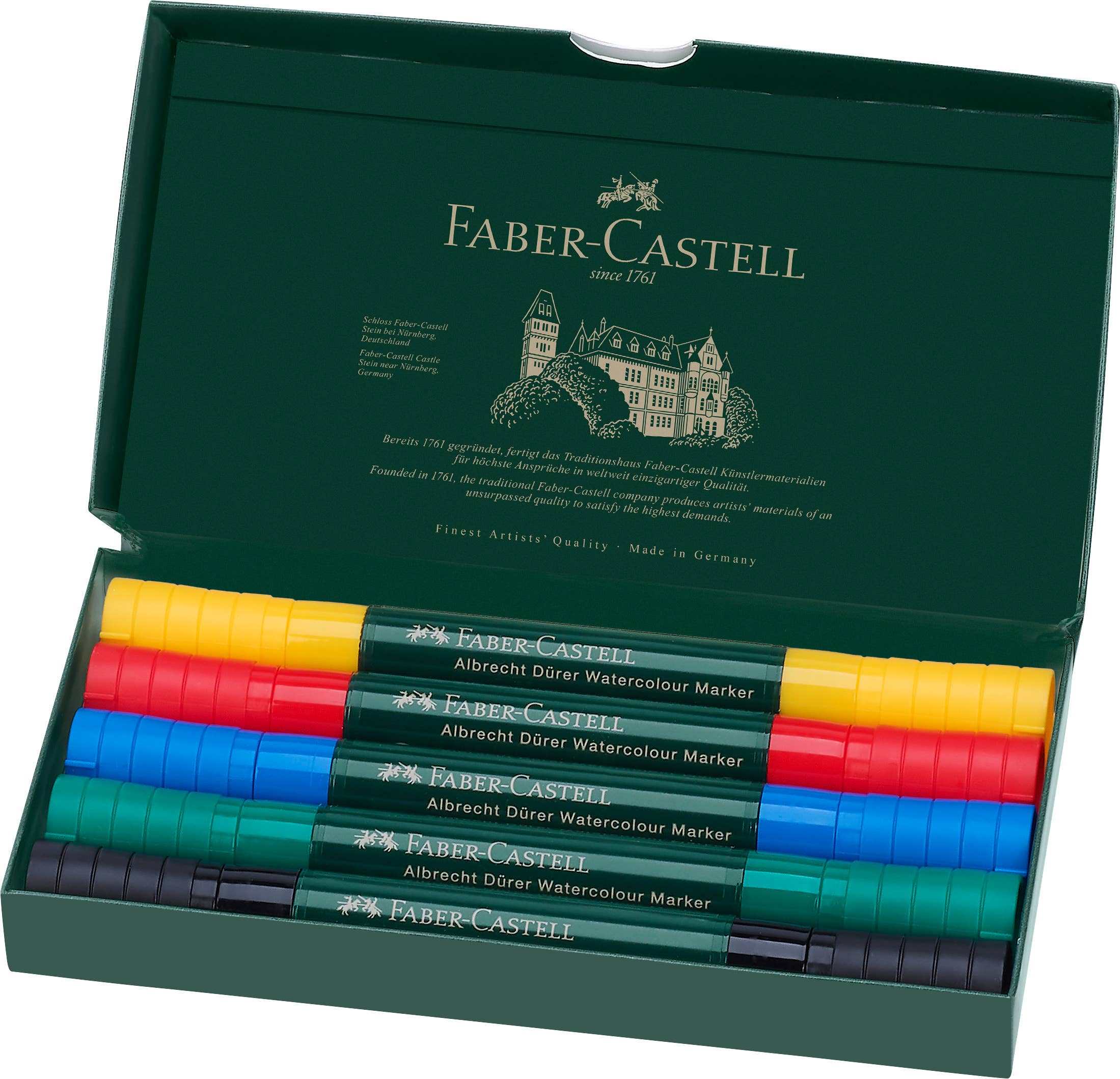 Faber-Castell / Creativity for Kids - Wholesale Marker - Albrecht Dürer Watercolor Markers, 5 Basic Colors1