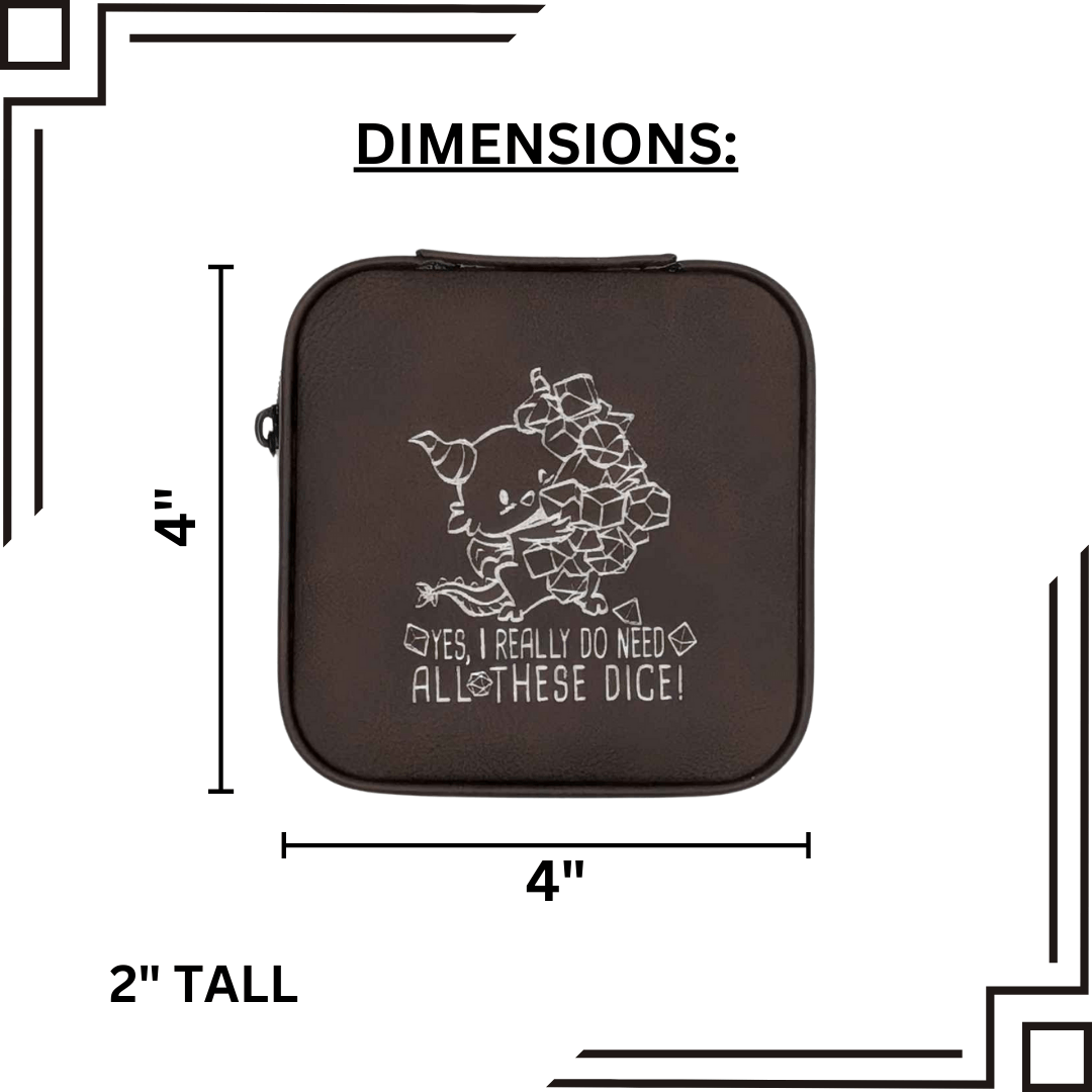 EBONWOOD - Wholesale Dice - Magic Circle Dice Horder | DND Dice Storage | D&D Dice Storage | Leather Dice Box | Travel Case for Dice Set | Dungeons And Dragons6
