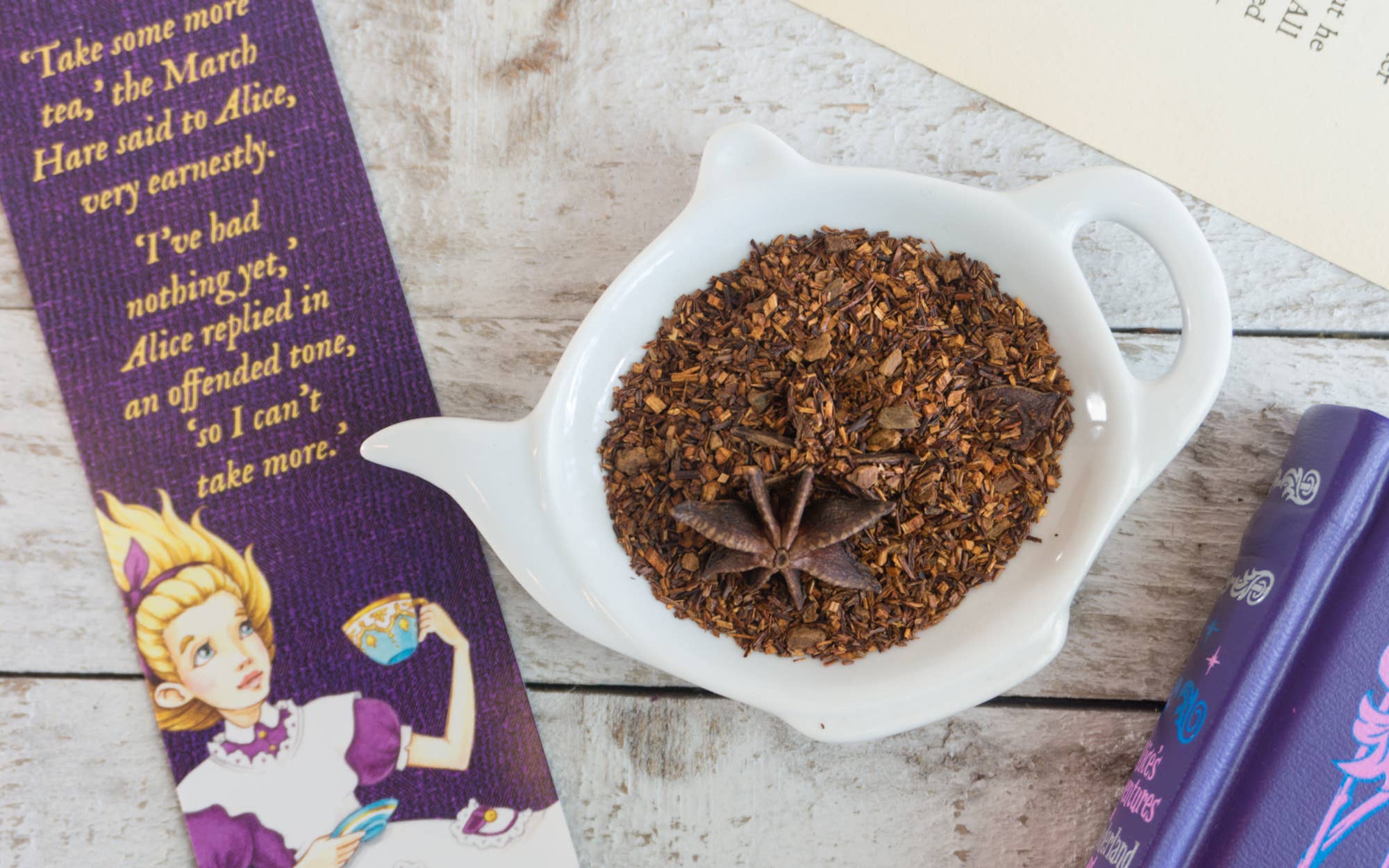 Novelteas LLC - Wholesale Loose Tea - Alice in Wonderland - Punny Loose Tea with Bookmark3