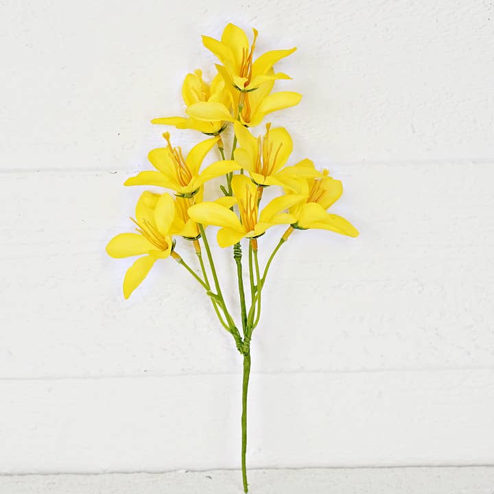 35373- 11in Tahitian Gardenia Pick-Yellow for wholesale by Impressive Enterprises, Inc.