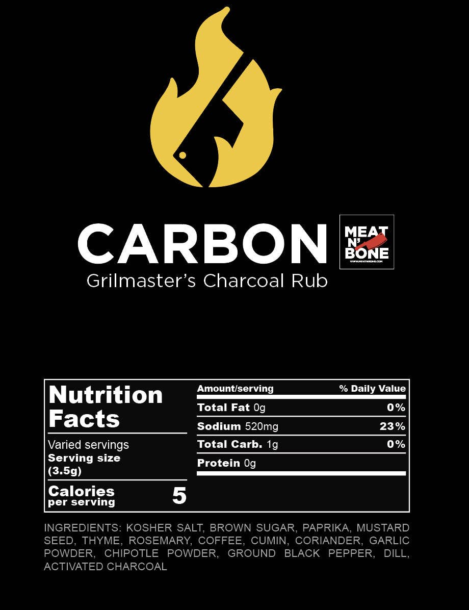 Meat N' Bone - Wholesale Rub - "Carbon" Grillmaster's Rub2