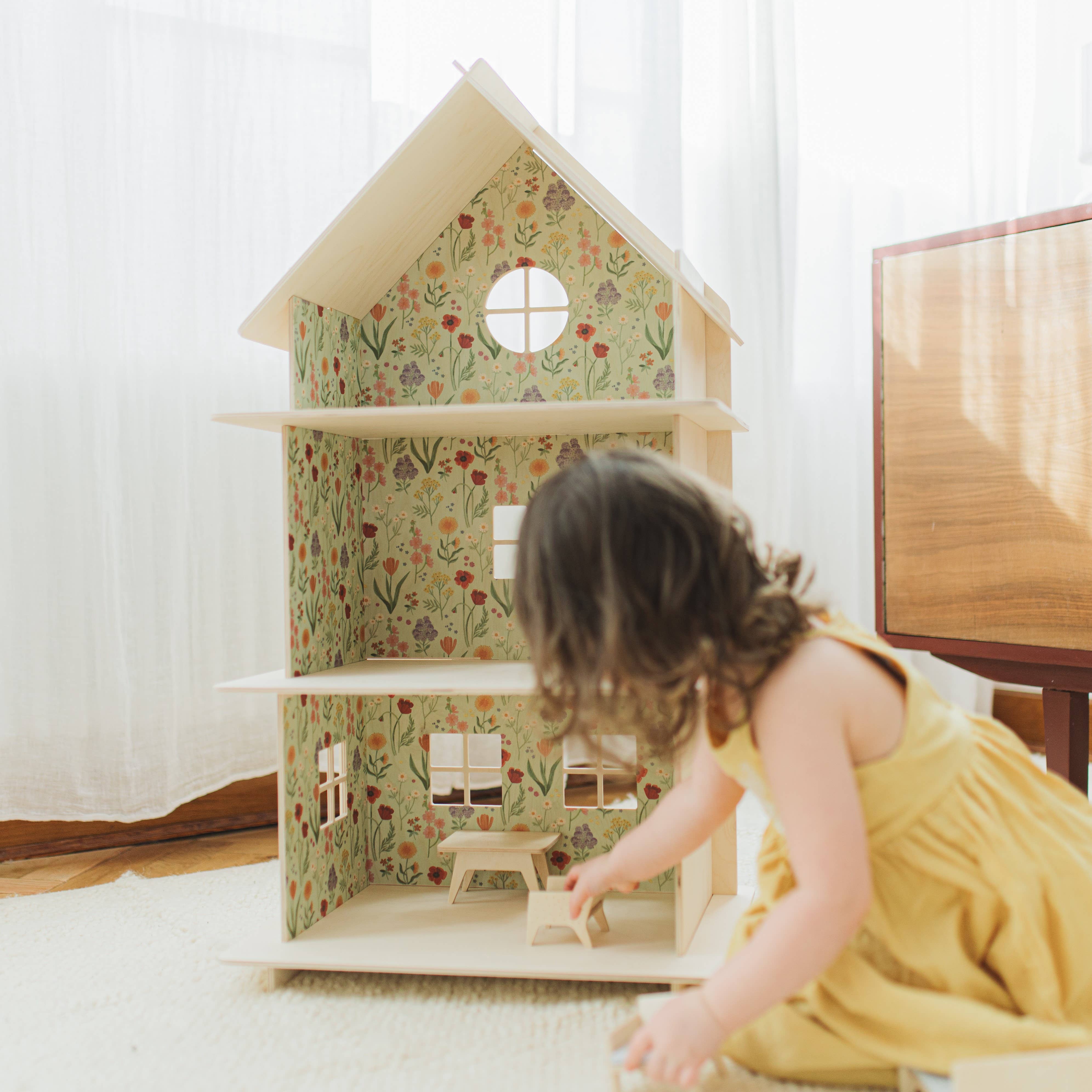 milin - Wholesale Wood Toy - Kids - Modular Wooden Dollhouse / Modern dollhouse  1