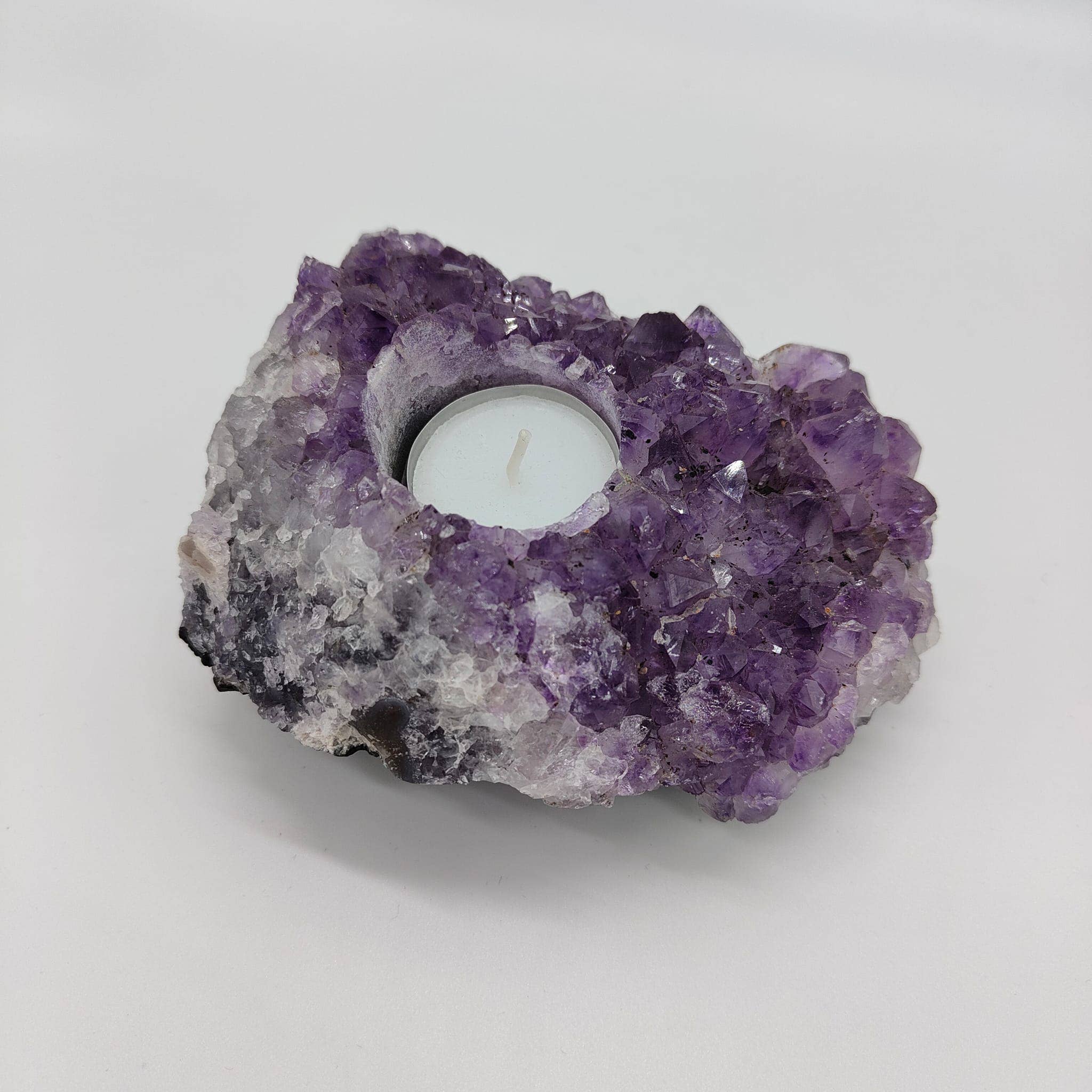 Home Jewels - Wholesale Candle Holder - Amethyst tea light holder2