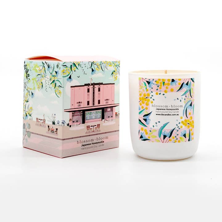 Blossom and Bloom – wholesale Jar/filled candle – Japanese Honeysuckle - Small 220 g