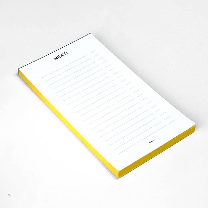 Wms&Co. - Wholesale Notepad - Next Note Pad with Yellow Edges