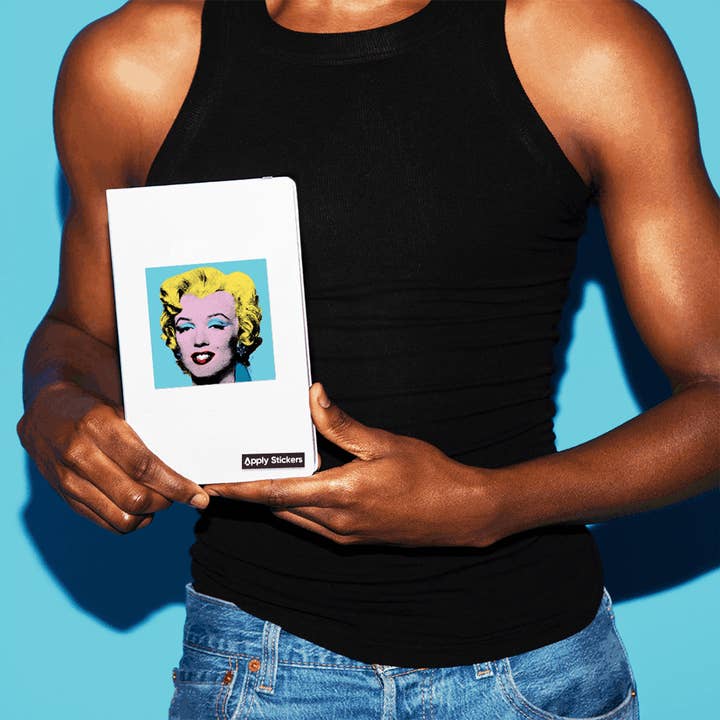 Apply Stickers - Wholesale Sticker - Shot Sage Blue Marilyn by Warhol - Die-Cut Sticker1