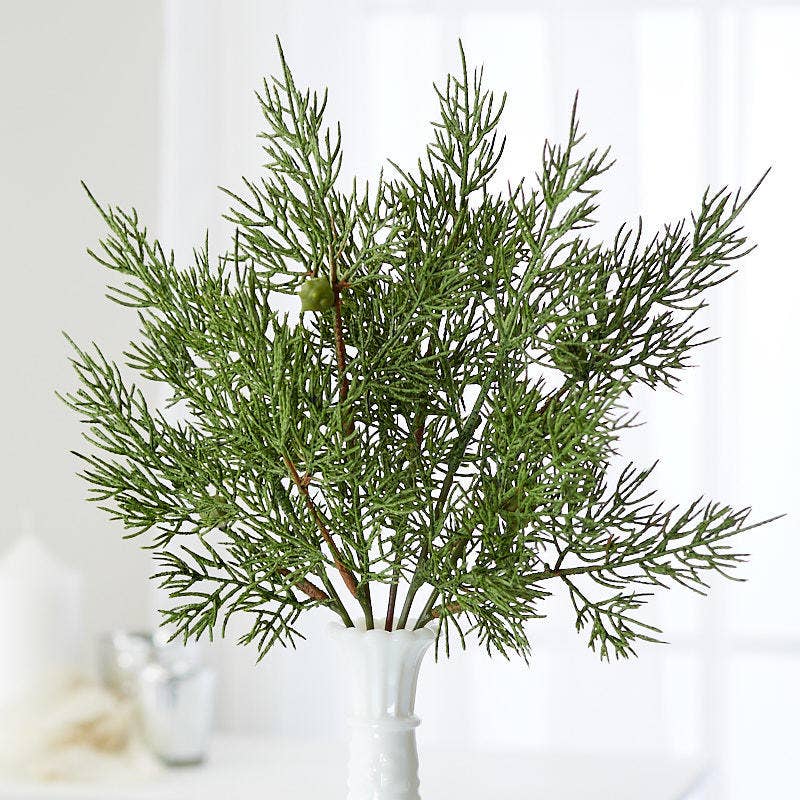 Factory Direct Craft - Wholesale Artificial Plant - 12-1/2" Indoor or Outdoor Artificial Juniper Cedar Greenery3