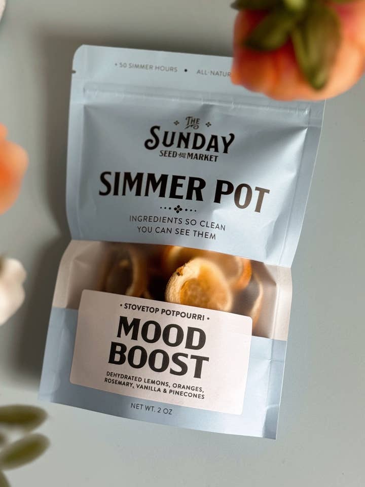 Mood Boost Simmer Pot | Lemon Orange Rosemary Vanilla for wholesale by The Sunday Seed