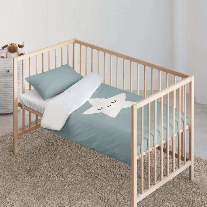 Funda nórdica de cuna Nadir Azul para venta al por mayor de SG HOGAR