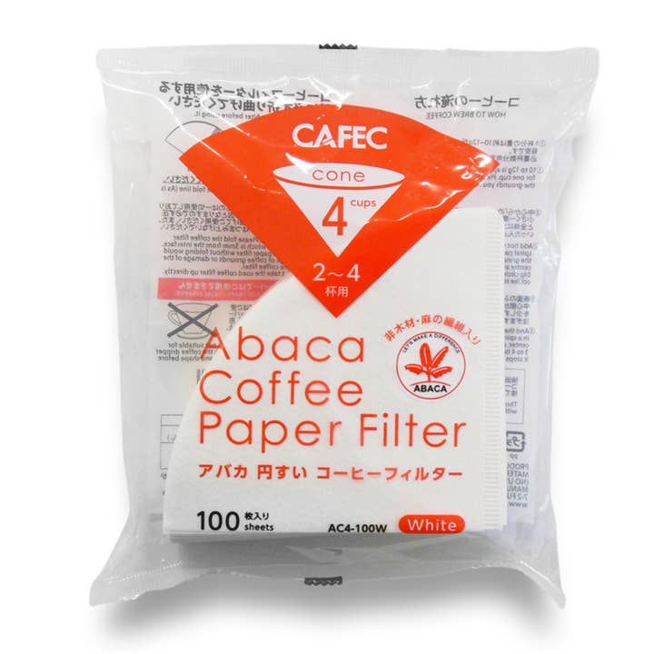 Abaca Cup 4 Cone Paper Filter V60 02 AC4-100W and other Purchase Wholesale 4 cone coffee filters. Free Returns & Net 60 Terms on Faire trending on Faire.