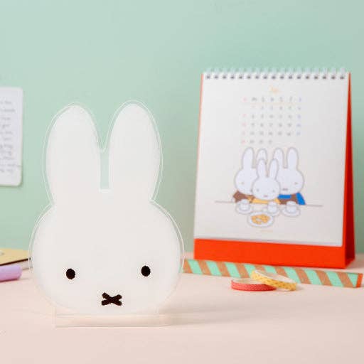 K_Wonderland - Vendita all'ingrosso Portapenne e portamatite - Portapenne in Acrilico Miffy – Organizzatore da Scrivania a Forma di Coniglietto in Piedi