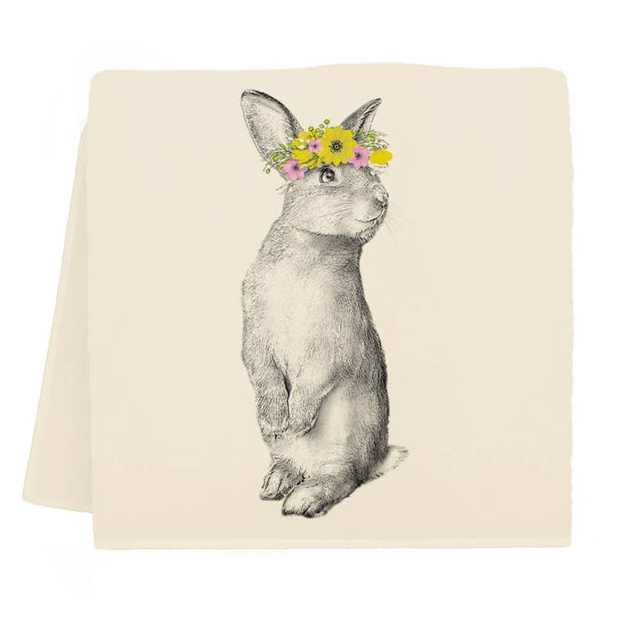 Eric & Christopher - Wholesale Tea towel - "Peaches" the Easter Bunny Tea Towel1