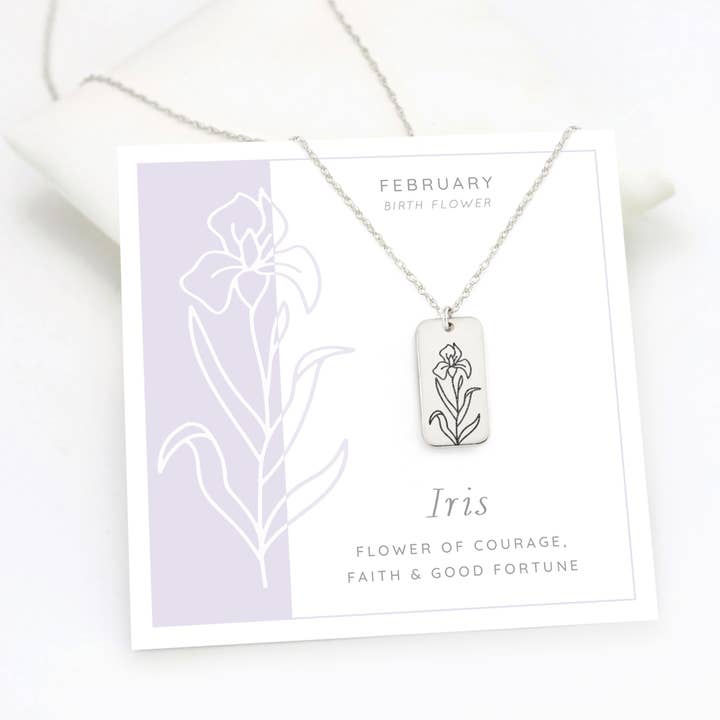 Delezhen - Wholesale Pendant/Charm Necklace - May Lily Birth Flower Pendant Necklace Personalized Jewelry