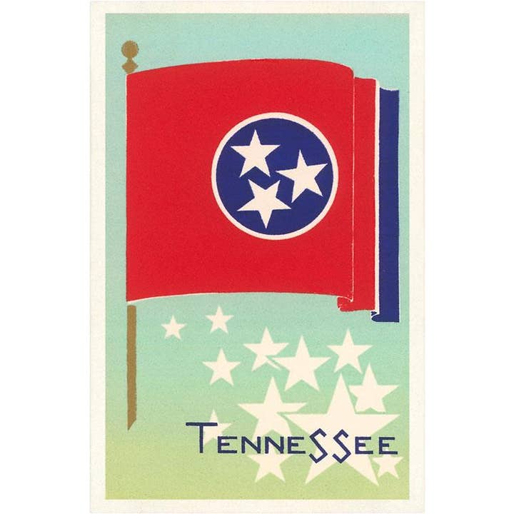 Greeting Card FZ-40 Flag of Tennessee for wholesale by Found Image Press