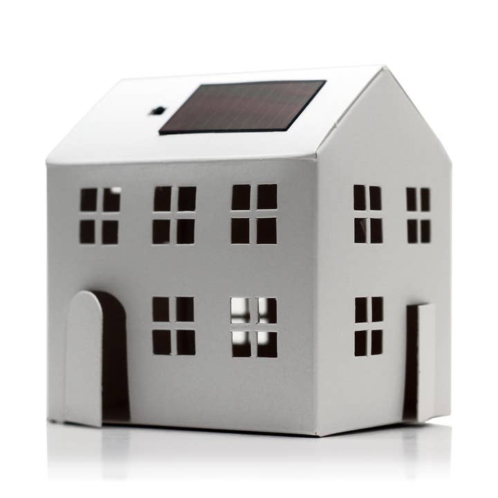 Casagami Village Building Solar Night Light for wholesale by Litogami