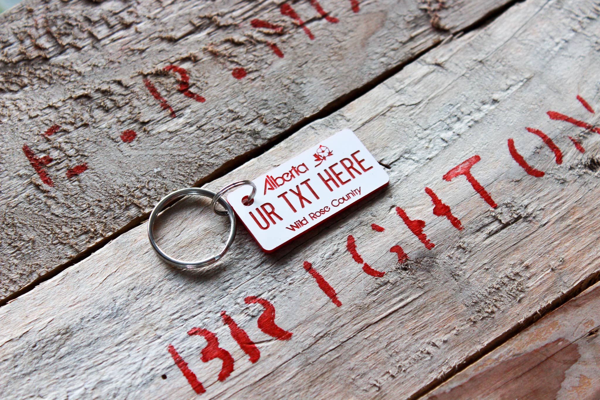 The Laundry Room Shop - Wholesale Keychain - Unisex - Customizable Engraved Plastic Keychain - Alberta7