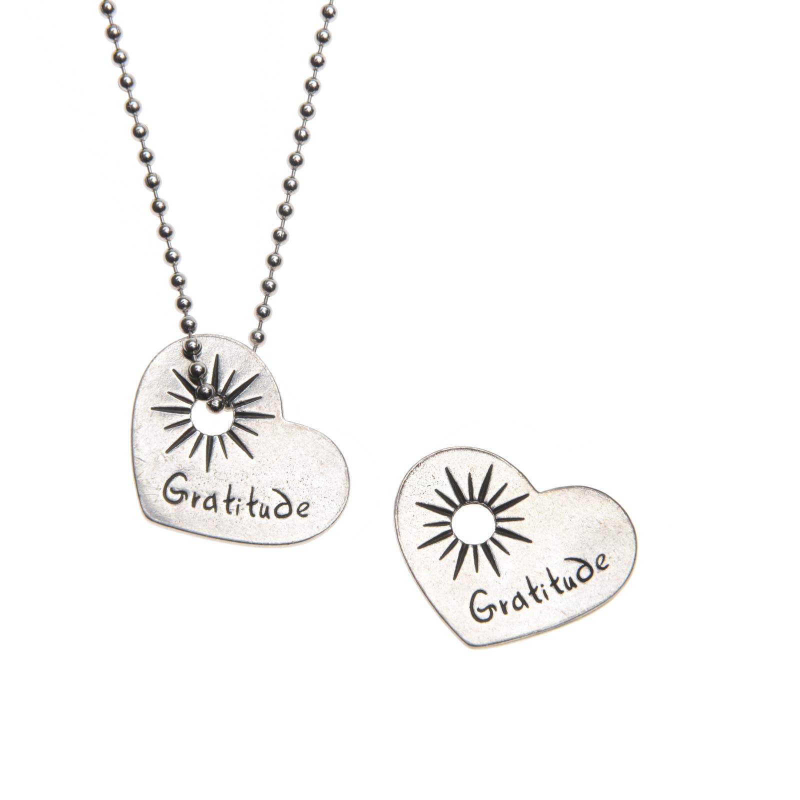 Whitney Howard Designs – wholesale Individual charm/pendant – Gratitude/Grateful Heart Charm Pocket Token Gift0