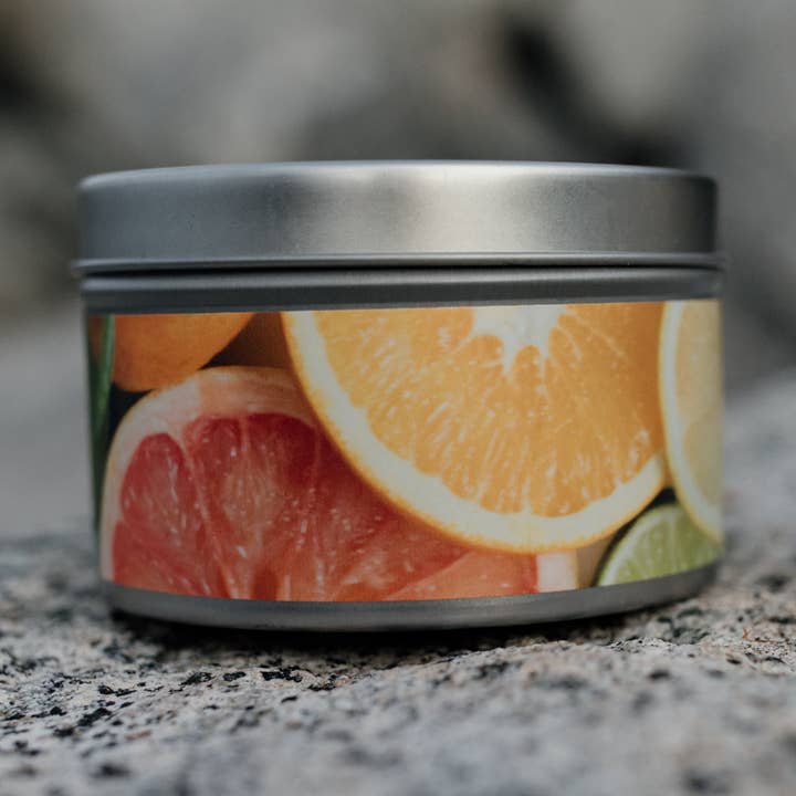 7oz Hand-Poured Citrus Agave Soy Candle for wholesale by Alaska Creations