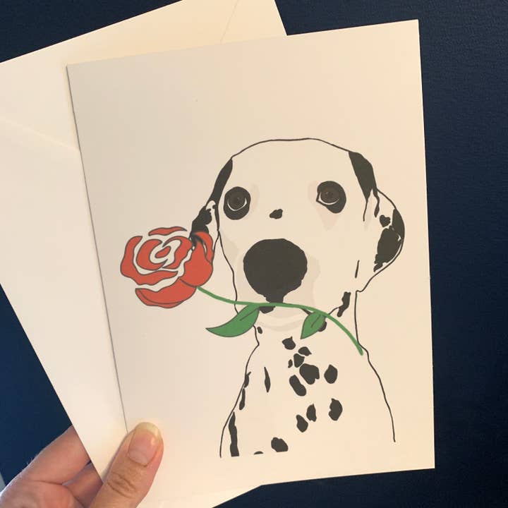 Dalmatian Anniversary Card for wholesale by Spotty Sketches