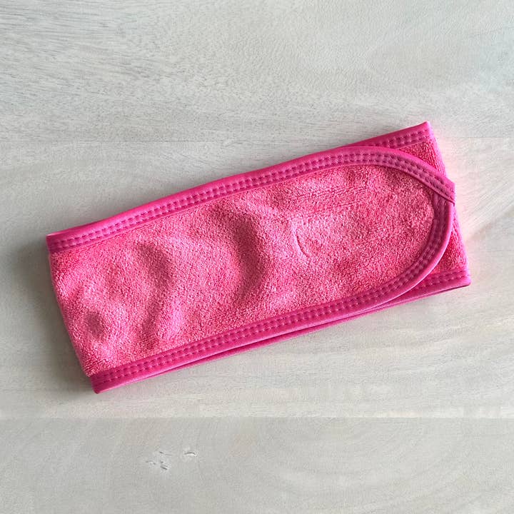 Spa Headband Adjustable Hot Pink for wholesale by GreenWave