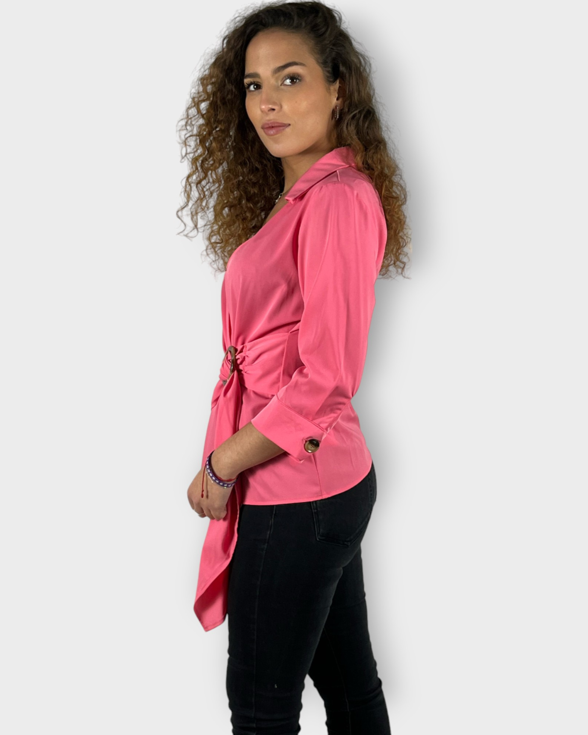 BanBat - Wholesale Blouse - Women's - CROSS BLOUSE WITH CLASP CLOSURE - REF: 2301824