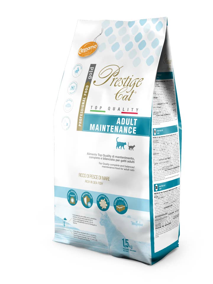 PRESTIGE CAT ADULT MAINTENANCE PESCE DI MARE 1,5KG - 4pz per la vendita all'ingrosso da parte di Cennamo