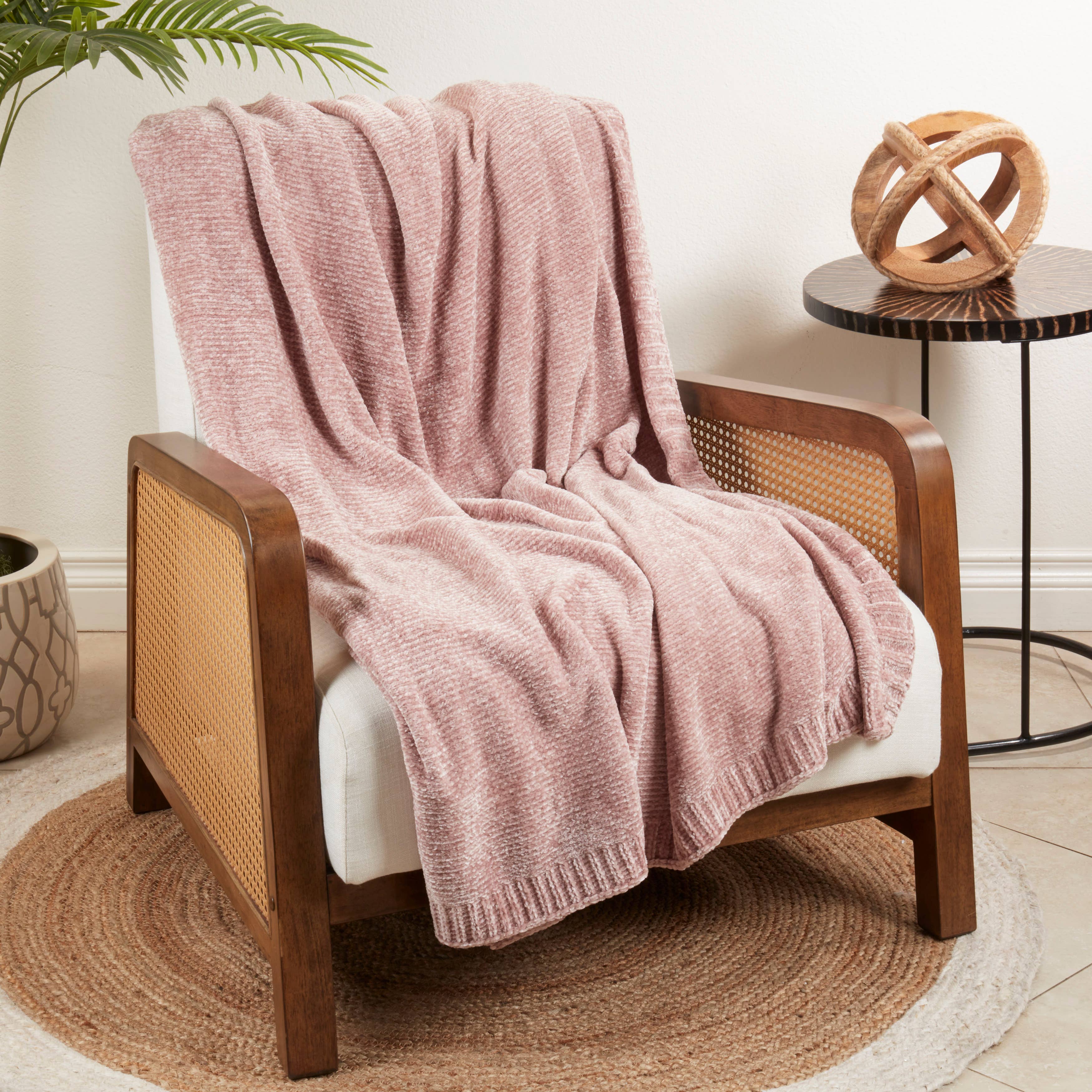 Saro Lifestyle - Wholesale Throw blanket - Warmth of Chenille Knit Throw20
