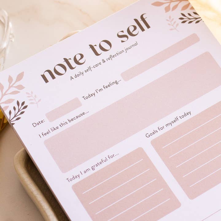 The Print Pantry - Wholesale Notepad - Note to Self Journal Notepad3