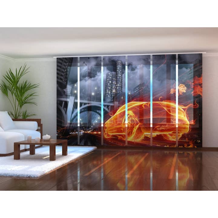 Set of 6 Super Auto 2 Impetuous Panel Curtains for wholesale by IlyDecor