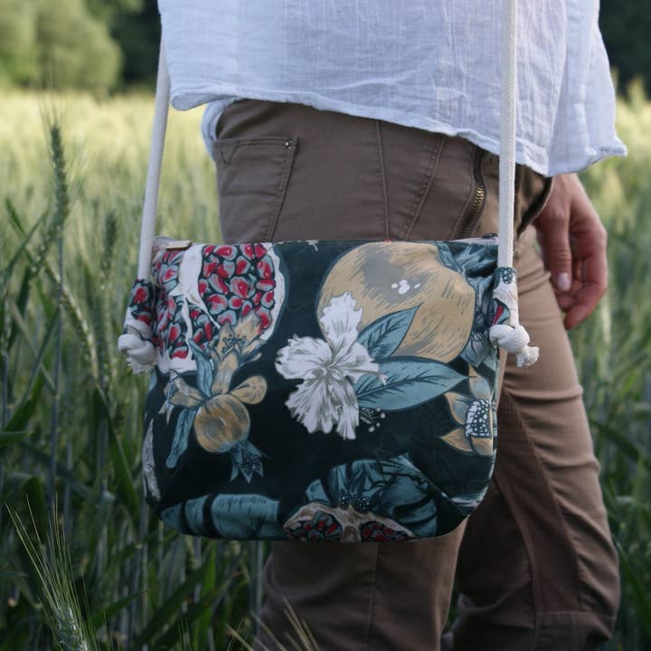 Pomegranate bag / mini vegan bag / velour bag for wholesale by Manufaktura MMS