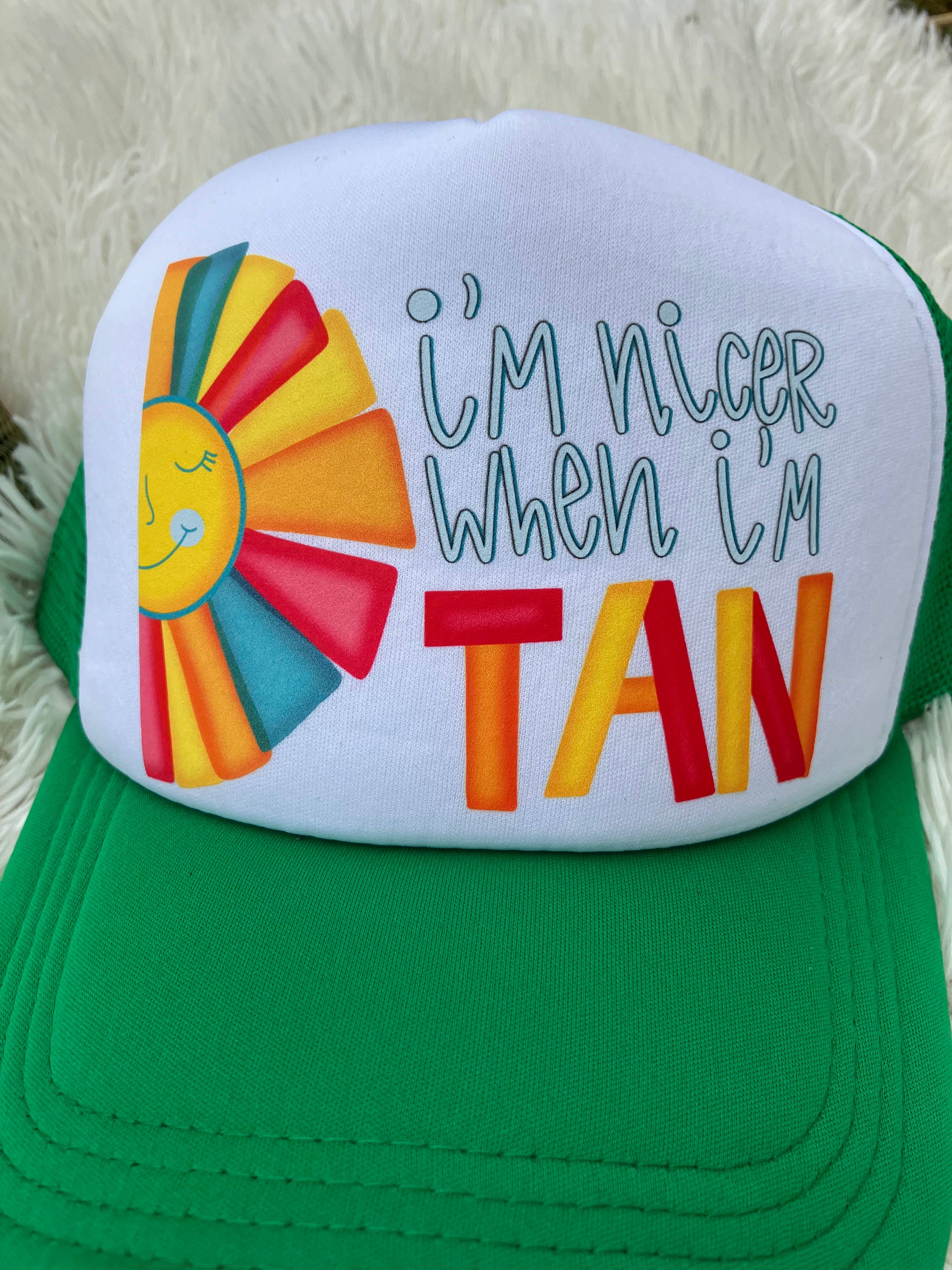 on the Bayou - Wholesale Trucker Hat - Women's - I’m nicer when I’m tan summer hat6