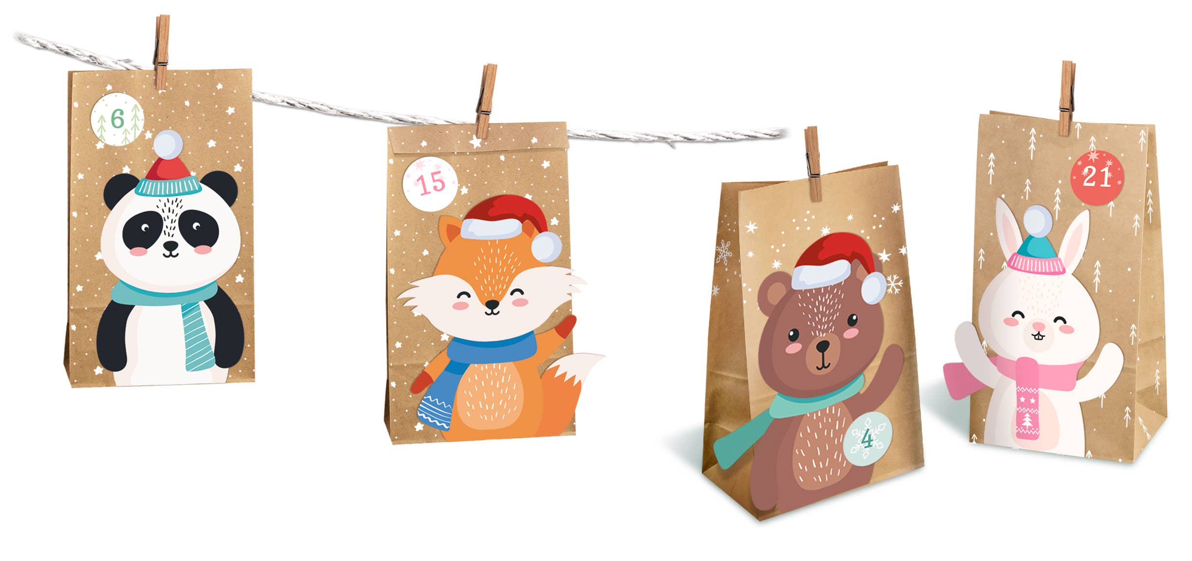 URSUS® / Buntpapierfabrik Ludwig Bähr GmbH & Co. KG – Großhandel Adventskalender – Adventskalender "Winter friends"6