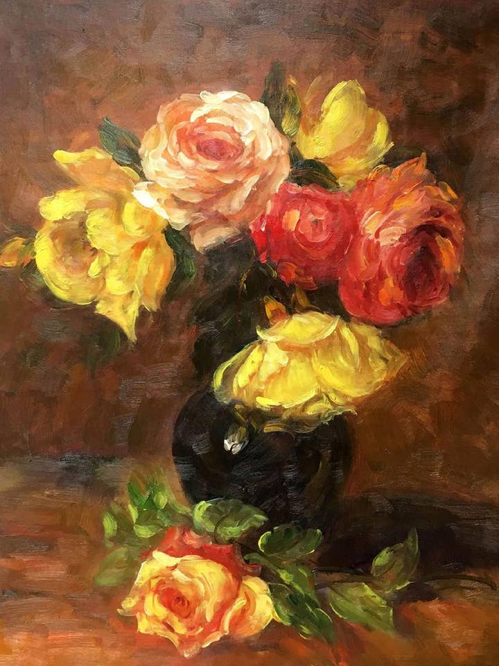 Roses blanches et roses pour la vente par La Pastiche