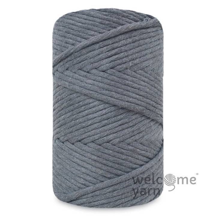 WelcomeYarn - Wholesale Yarn - Premium Macramé Cord Dark Grey