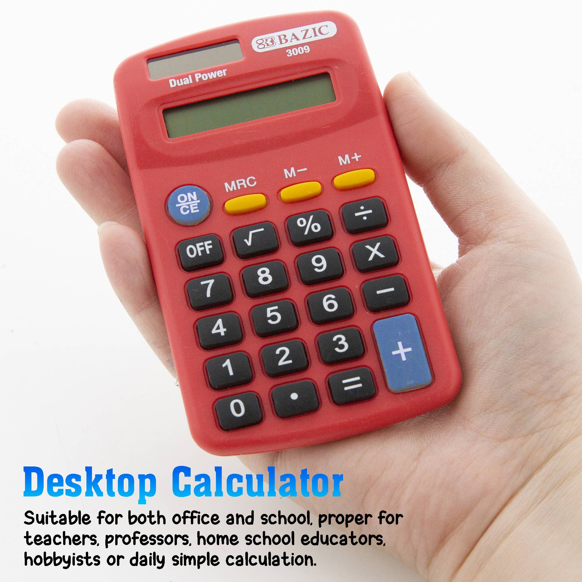 BAZIC Products - Wholesale Calculator - Pocket Size Calculator 8-Digit Dual Power3