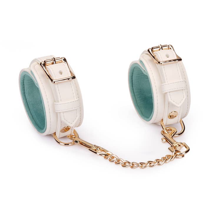 Boudoir Amor Vegan Wrist Cuffs White for wholesale by Liebe Seele