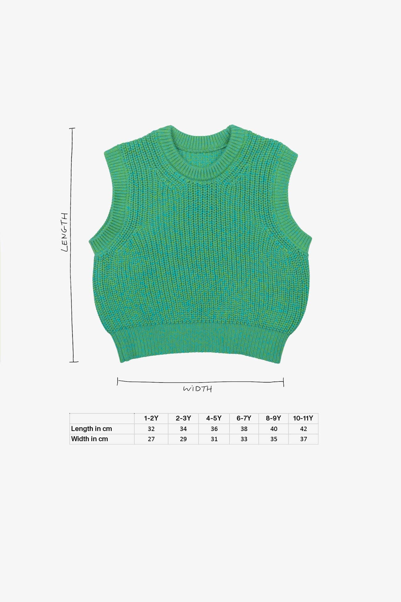 Studio Koter – wholesale Sweater vest – Kids – Skye Chunky Boxy Knit Vest4