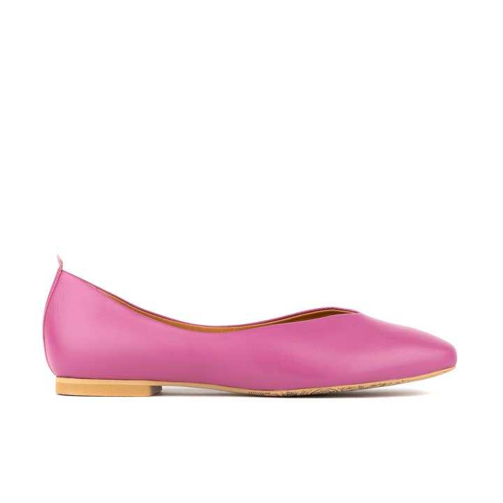 Blythe - Pink - Women's Leather Ballerina Flat and other Purchase wholesale rollable flats. Free returns & net 60 terms on Faire trending on Faire.