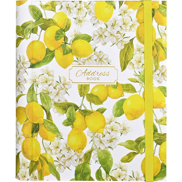 Peter Pauper Press - Wholesale Address Book - Amalfi Lemons Large Address Book