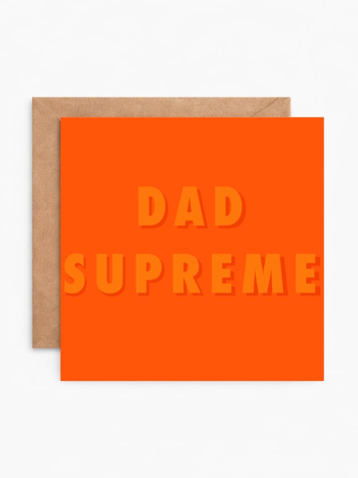 Best Dad Greeting Card for wholesale by Crumpet Prints