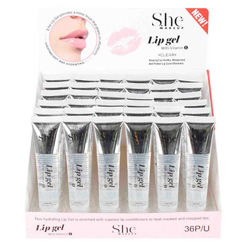 Wholesale 36Pc Display Clear Lip Gloss for your store Faire