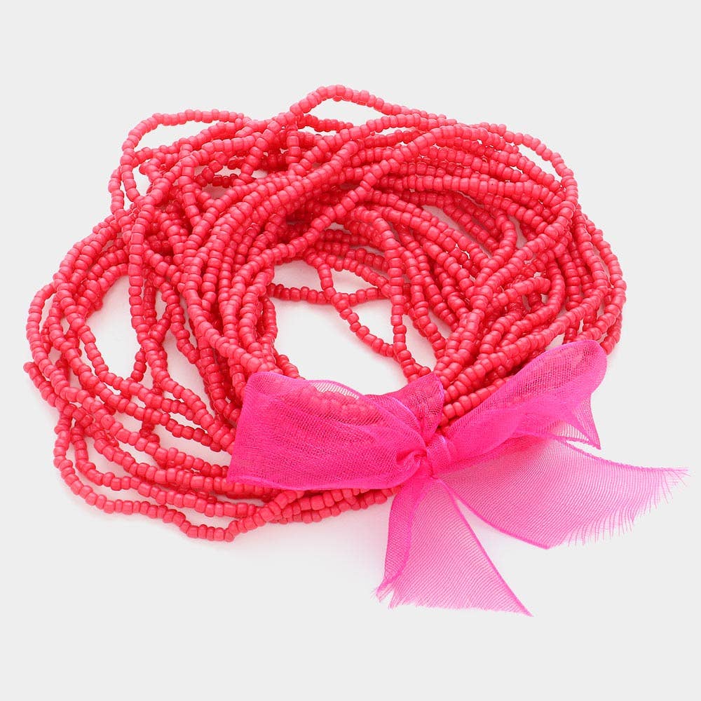 Sensibling Corp. - Wholesale Beaded Bracelet - 25PCS - Seed Beaded Stretch Bracelets
9